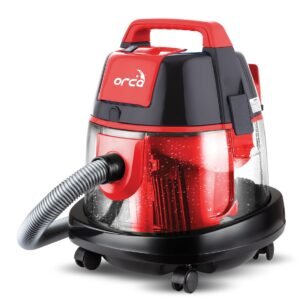 مكنسة أوركا لغسيل وتنقية الهواء – نظام فلترة بالماء 21 وظيفة - اللون الأحمر